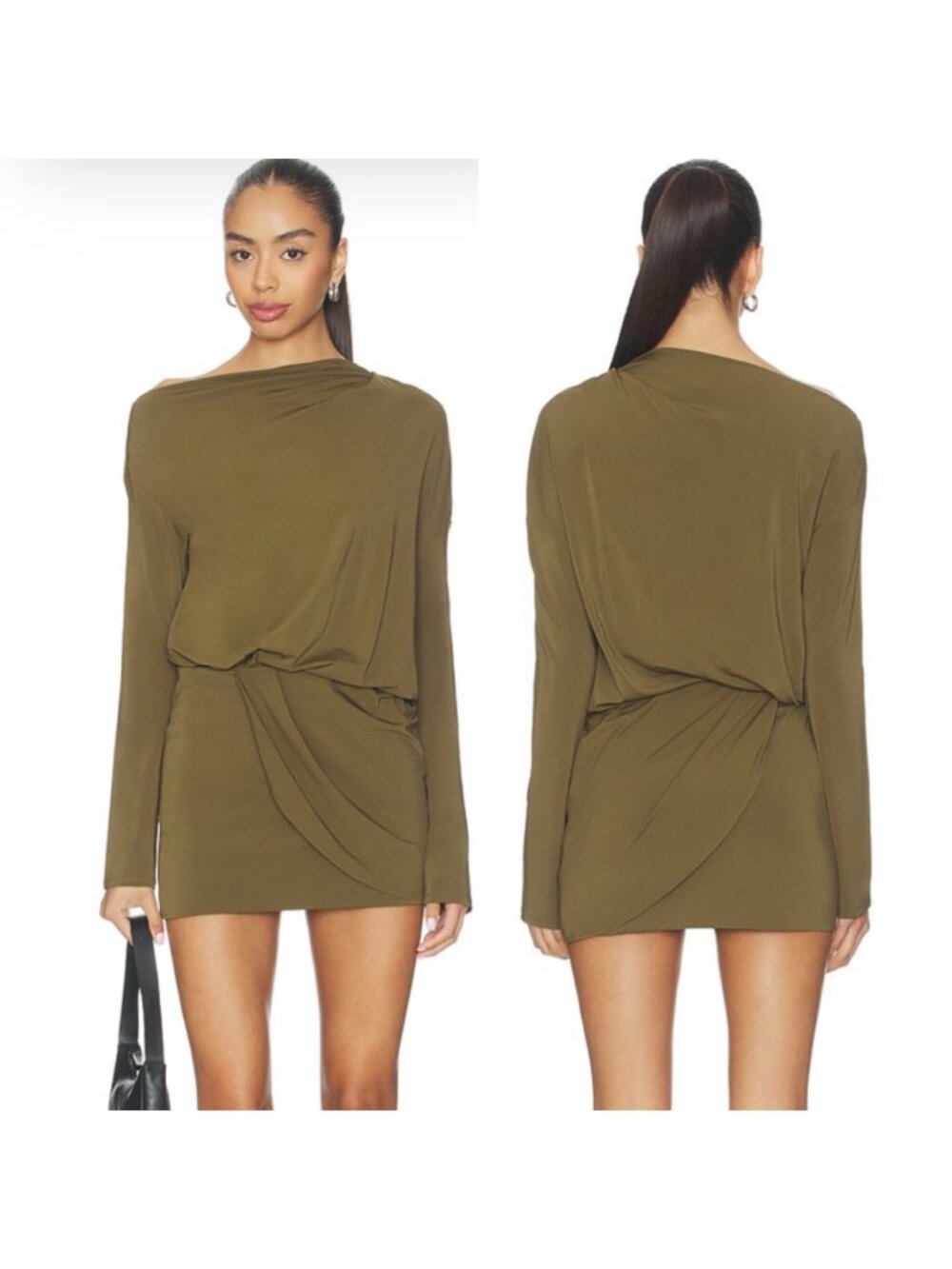 Eaves Desi Mini Dress in Capers